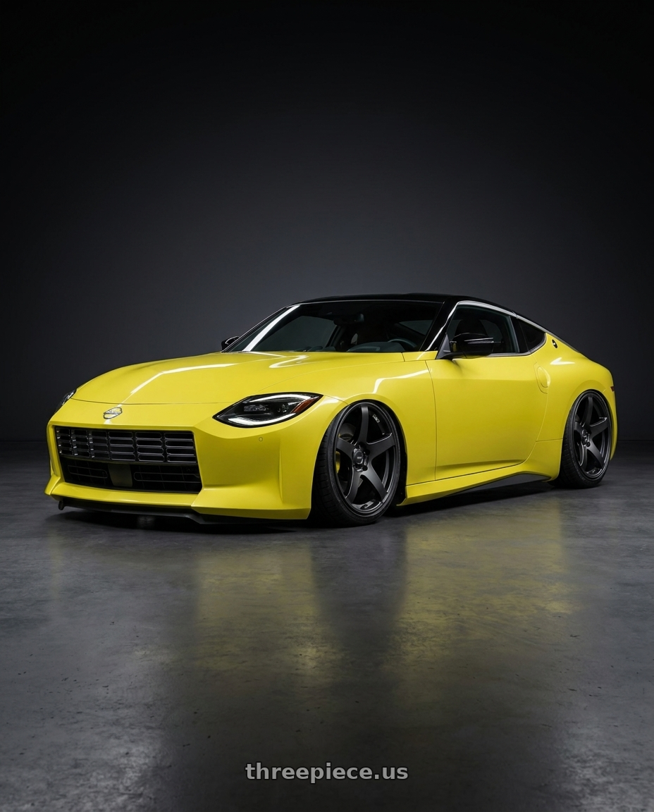 2024 Nissan Z with Ssr Gtv01 5x114.3 19x8.5+38  FLAT BLACK wheels