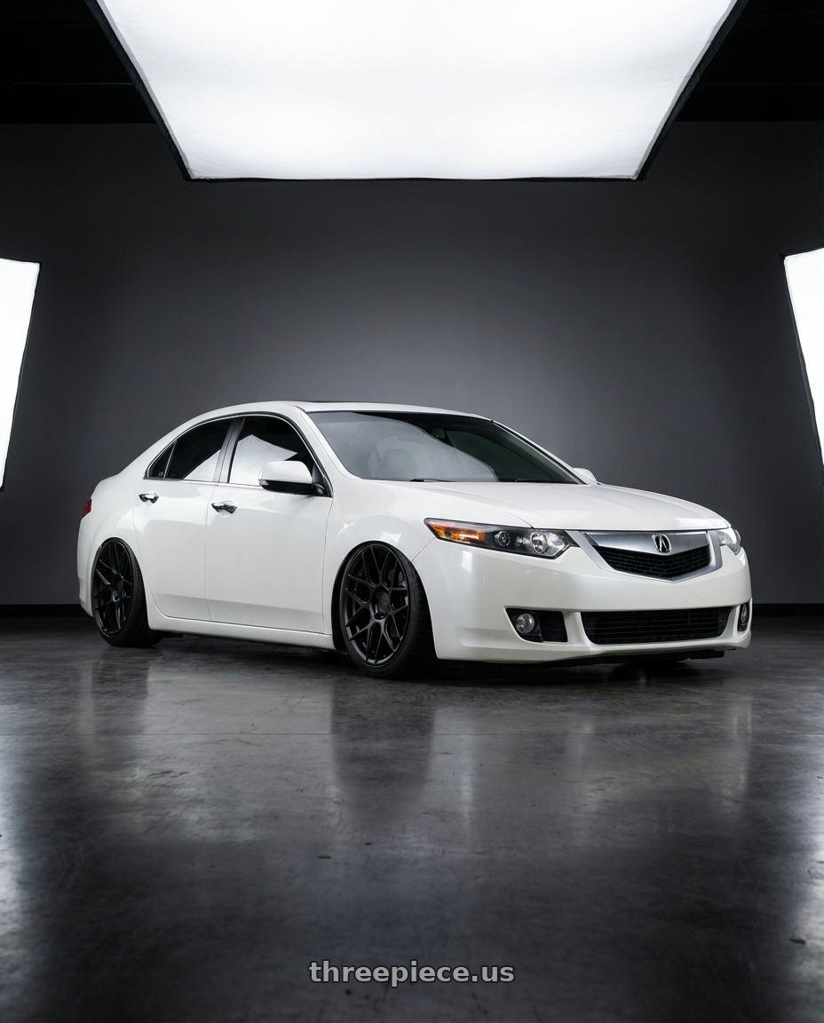 2013 Acura TSX with Aodhan AFF2 5x114.3 19x8.5+35 Matte Black wheels