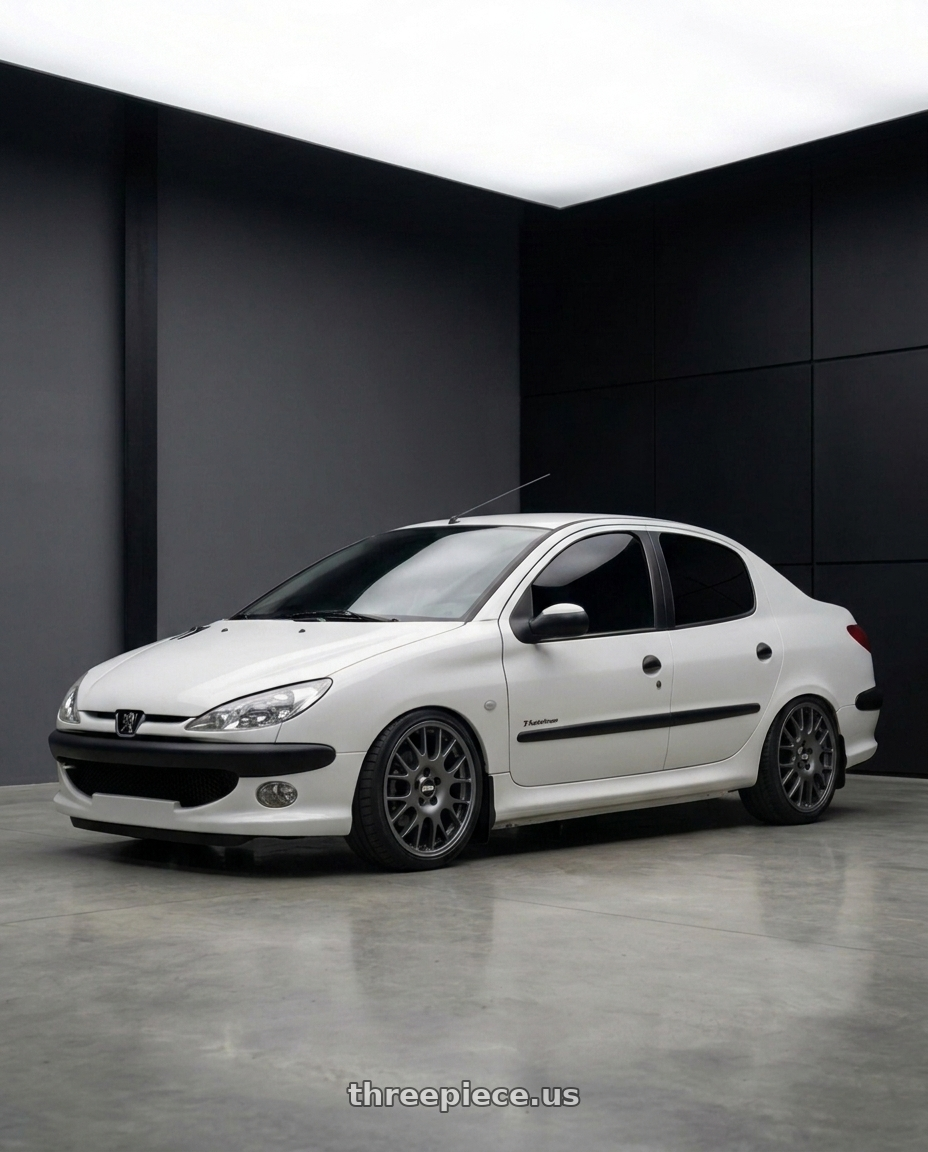 2011 Peugeot 206 SD with BBS CO 5x112 18x8 +44 Titanium wheels