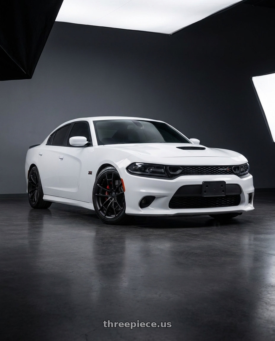 2021 Dodge Charger SXT with MRR M392 5x115 20x9.5  +12 Matte Black fit Charger Challenger wheels
