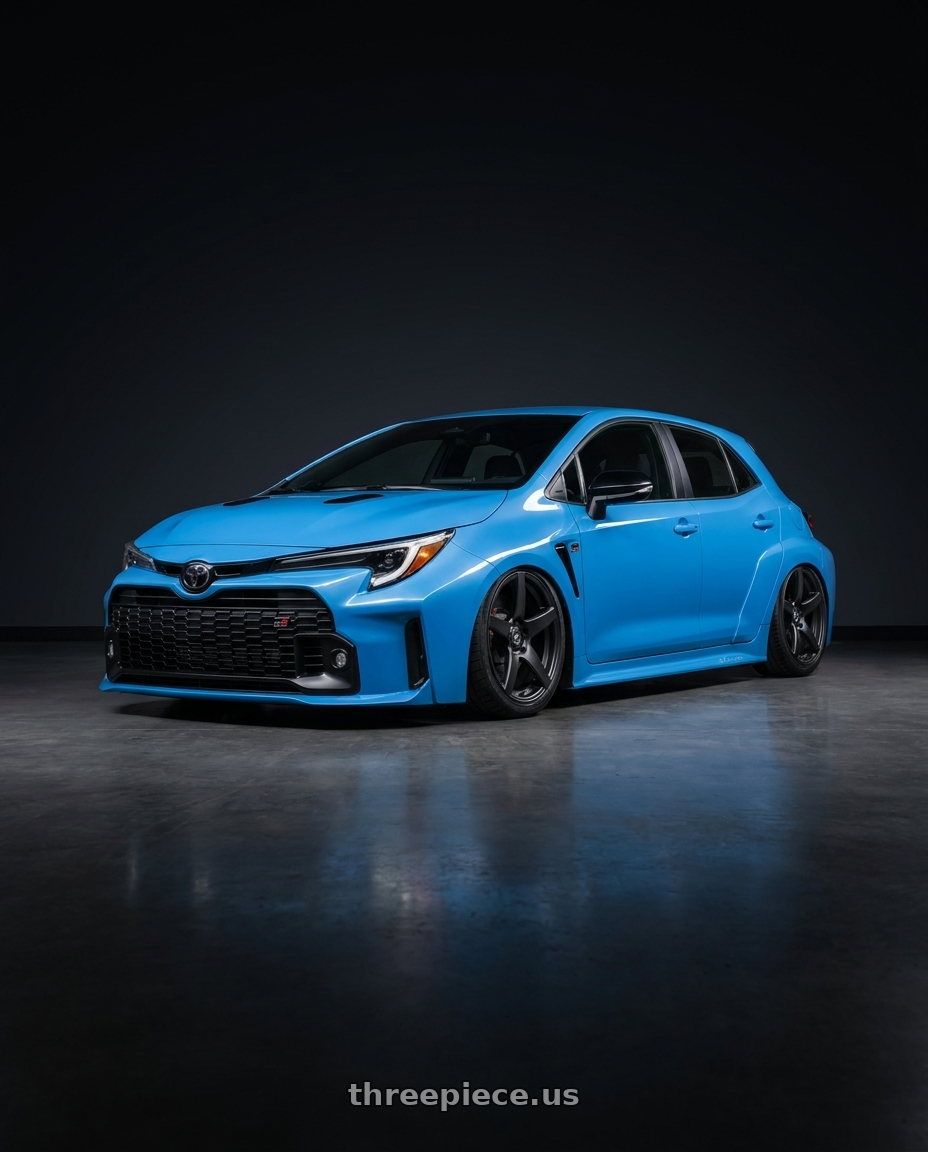 2024 Toyota GR Corolla with Forgestar CF5 5x114.3 18x10 +42 Satin Black wheels