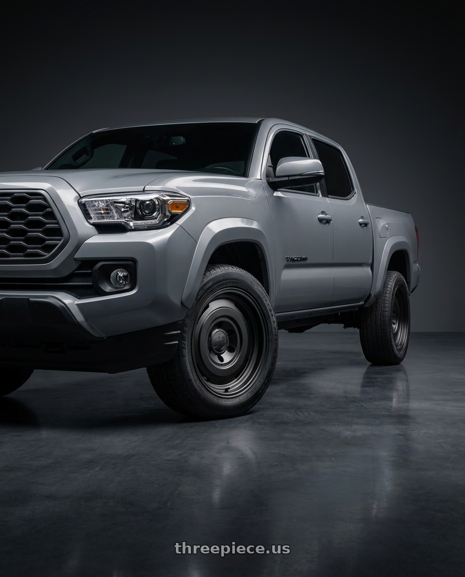 2023 TOYOTA TACOMA with fifteen52 ANALOG HD 6x139.7 16x7.5 +0 ASPHALT BLACK (SATIN BLACK) wheels