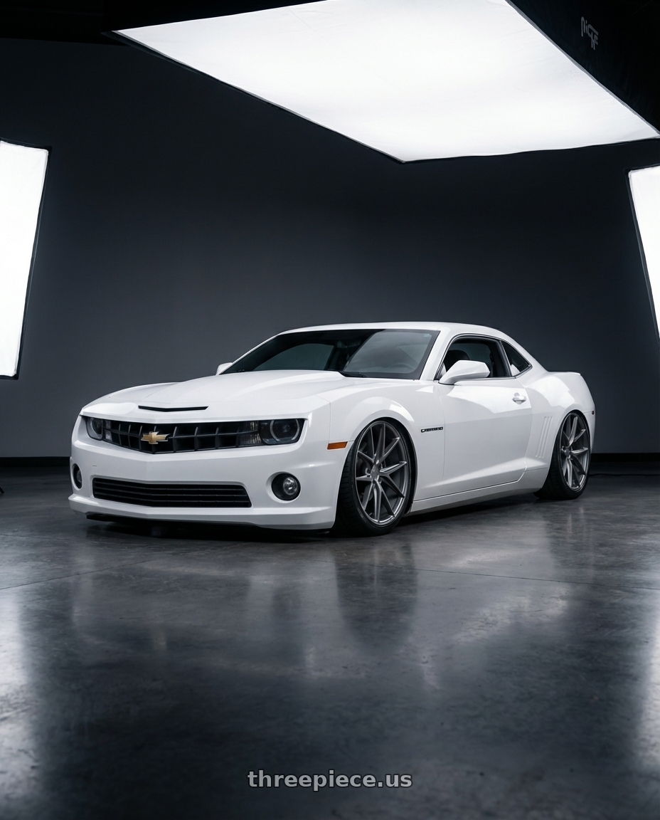 2014 Chevrolet Camaro 5th Gen with Niche 1PC M116 MISANO 5X120 20X9 +35 MATTE GUN METAL wheels