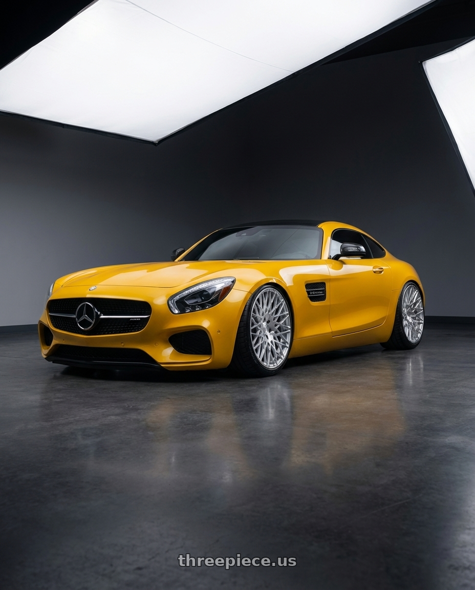 2019 Mercedes-Benz AMG GT with Avant Garde Wheels M540 5X112 20x10 +25 Silver Machined wheels