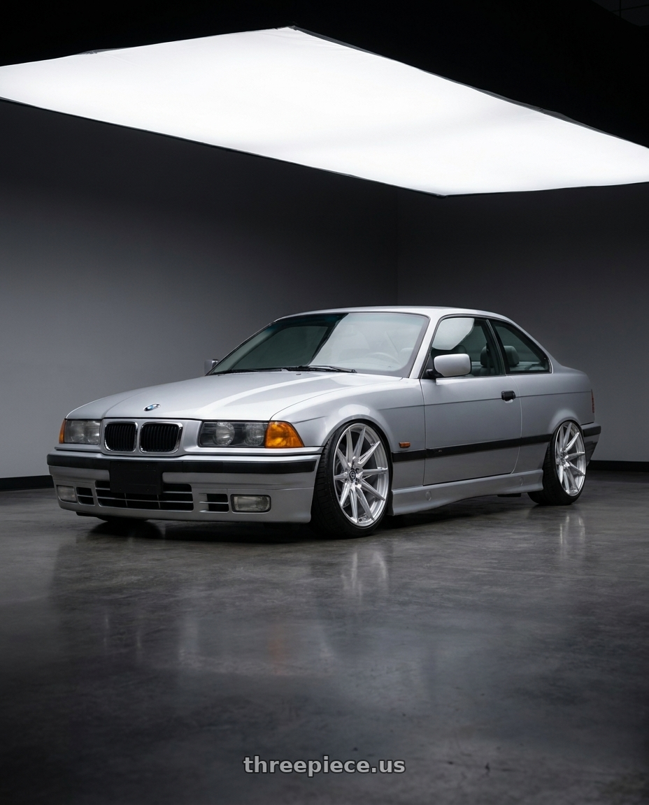 1999 Bmw 328is fitted with Brada Wheels CX2 5x112 19x11 +15 Brushed Hyper Silver $559.75 wheels