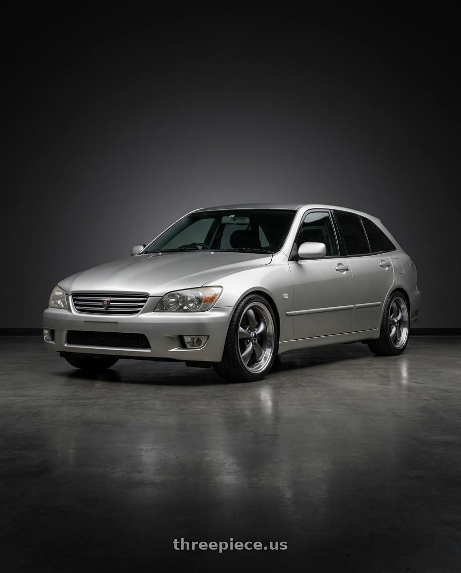 2001 Altezza Gita with American Racing AR105 TORQ THRUST M 5X114.3 18X10 +24 ANTHRACITE W/ MACHINED LIP wheels