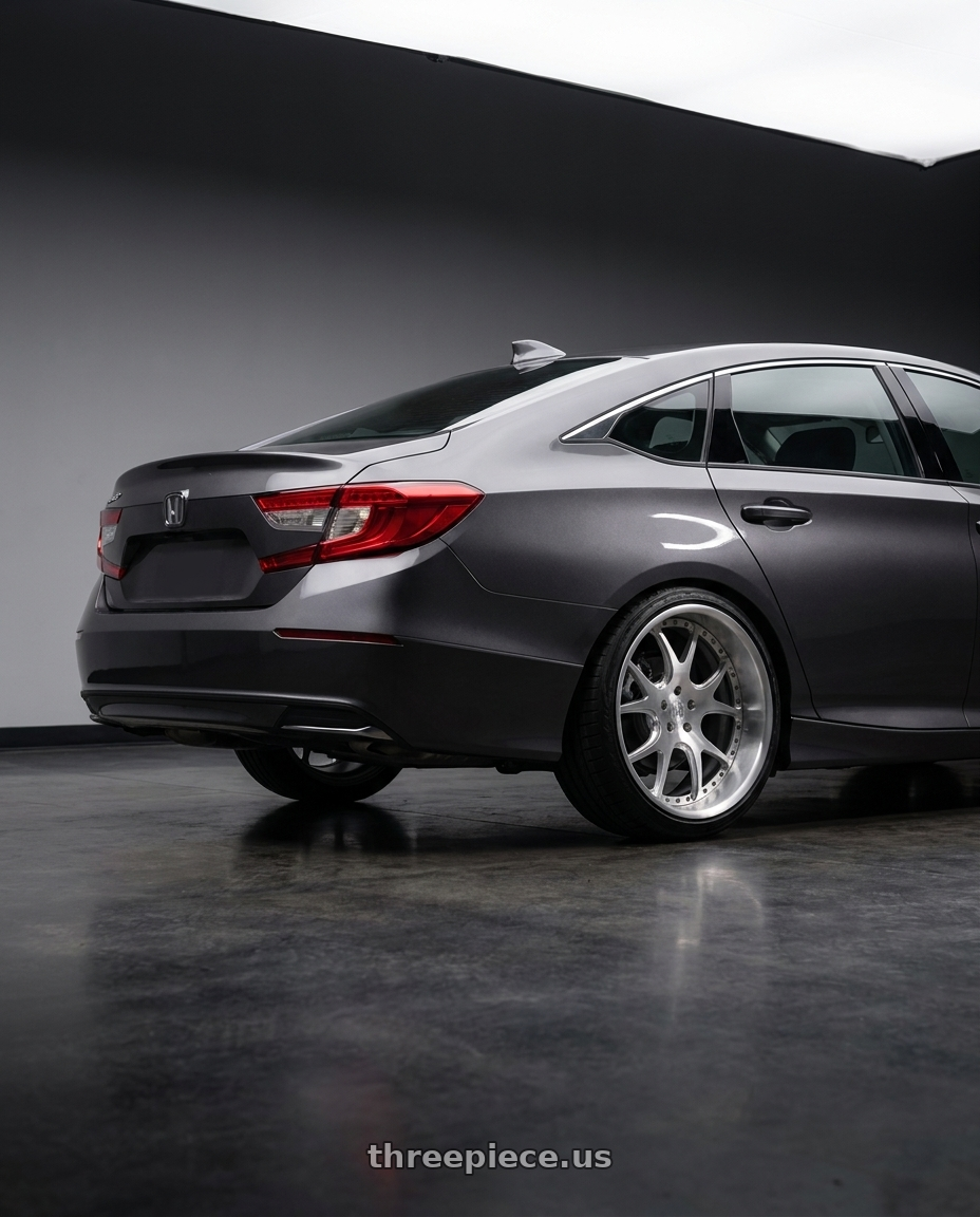 2019 honda accord lx with Heritage Wheel KOTA wheels rear three quarter view slight stretch tires