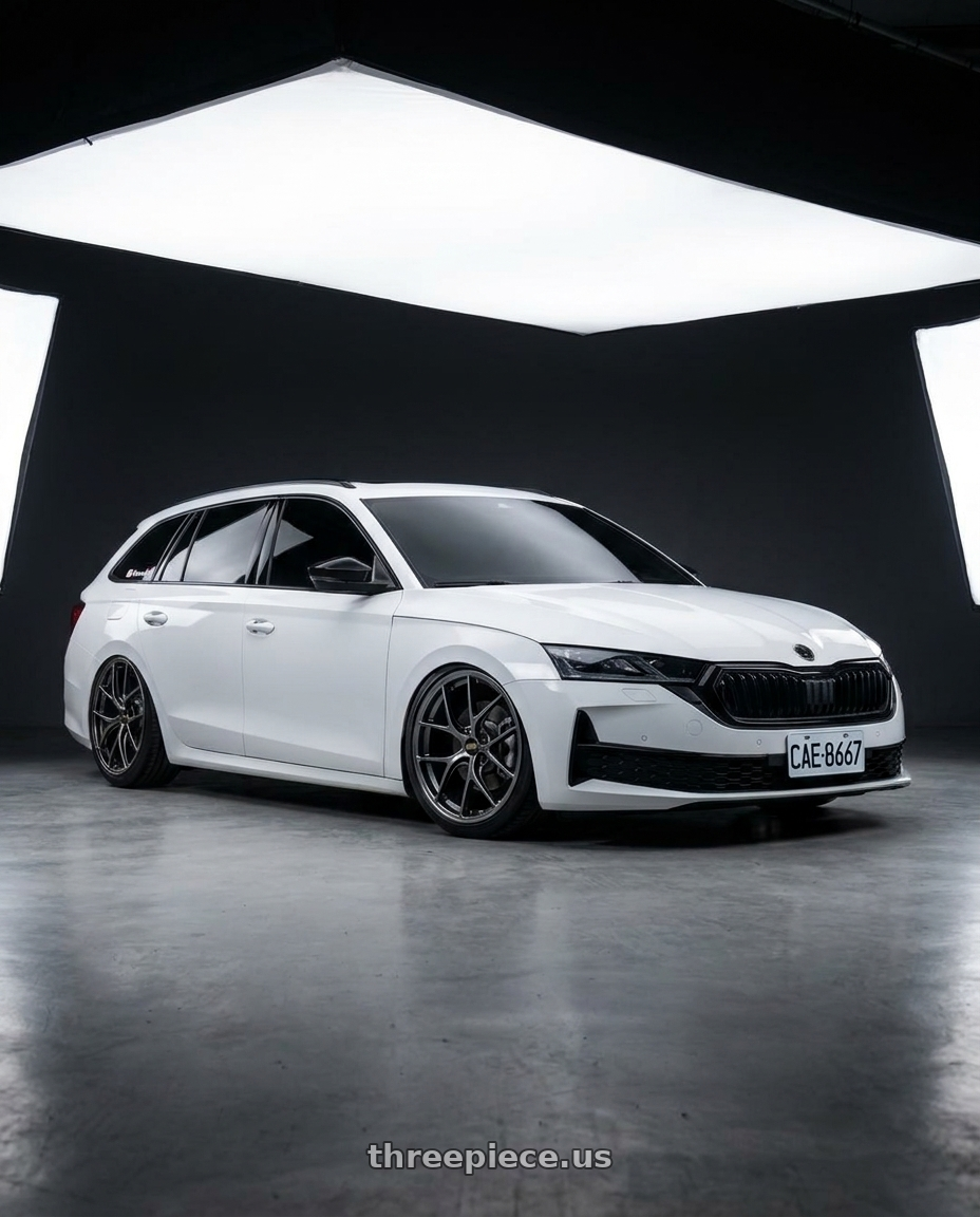 2025 SKODA OCTAVIA with BBS RI-D 5x112 20x8.5 +41 Diamond Black wheels