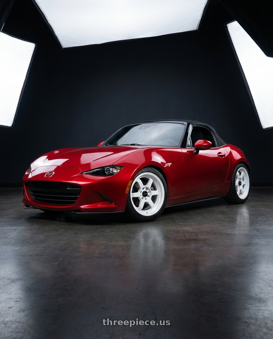 2016 Mazda Miata with Vors TR7 4x100/4x114.3 16x8  +20 All White wheels