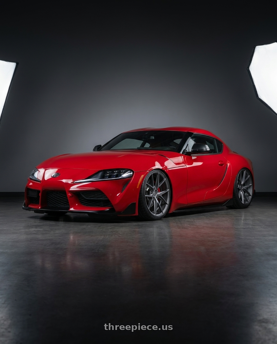 2023 Toyota GR Supra with Niche 1PC M116 MISANO 5X112 19X9.5 +50 MATTE GUN METAL wheels
