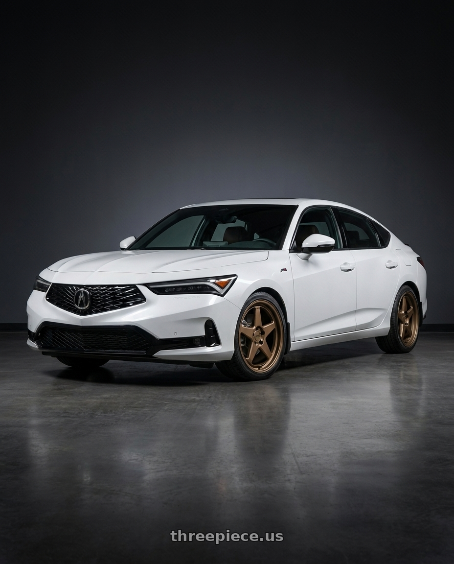 2025 Acura Integra Elite A with KATANA RACING KR03 5x114.3 18x8 +40 Matte Bronze wheels