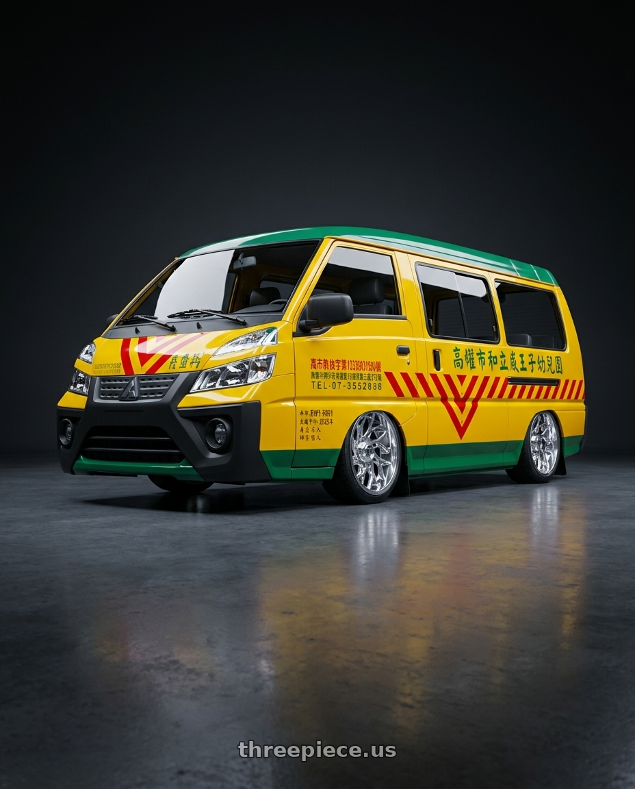 2019 Mitsubishi Delica (台灣幼稚園娃娃車) with Fuel UTV D204 RUNNER 4X137 22X7 +0 POLISHED wheels