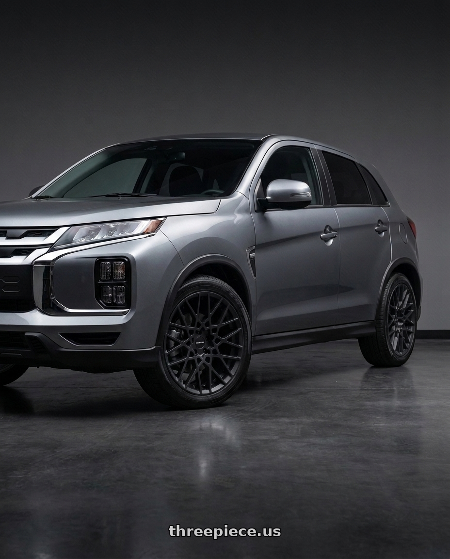2025 mitsubishi outlander sport le with Vision Street-Designs 474 Recoil 5x114.3 18x8+38 Satin Black wheels