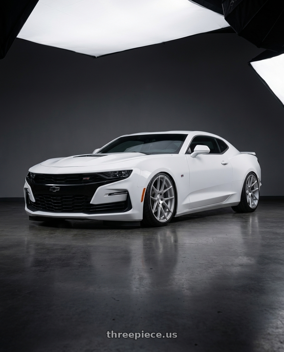 2022 Chevrolet Camaro with Avant Garde Wheels M510 5X120 20x10 +20 Satin Silver wheels