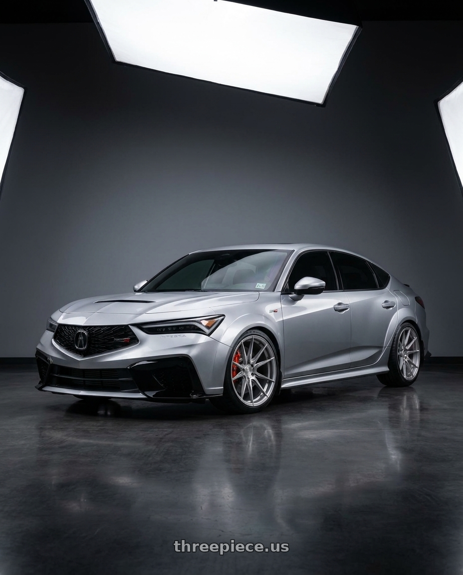 2025 Acura Integra Type S with Rohana RFX2 5x120 19x9.5+35 Brushed Titanium wheels