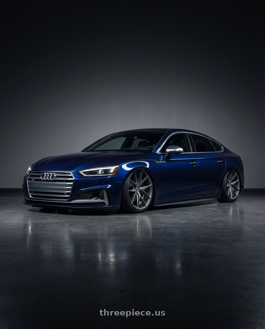 2014 Audi S5 B8 with Niche 1PC M116 MISANO 5X112 20X9 +32 MATTE GUN METAL wheels