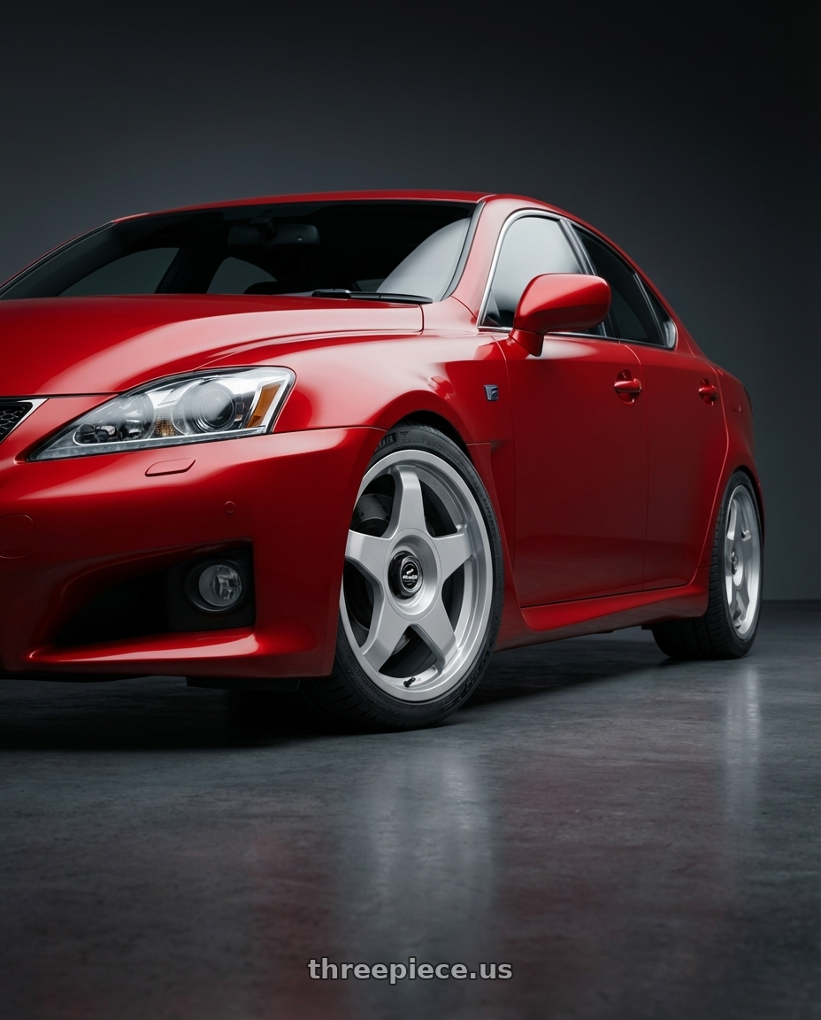 2012 Lexus IS-F with fifteen52 CHICANE 5x114.3 / 5x120 19x8.5 +35 SPEED SILVER (GLOSS SILVER) wheels