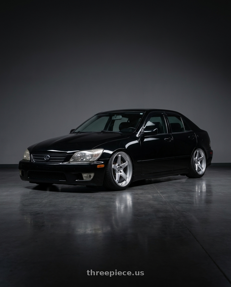 2004 Lexus IS300 Black with ESR Wheels APX5C 5x114.3 18x9.5 +35 Hyper Silver wheels
