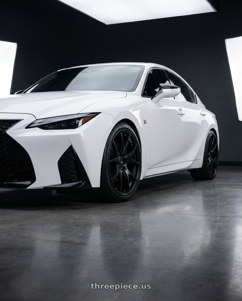 2018 Lexus IS 350 F Sport with Ssr Gtv03 5x114.3 19x8.5+38  FLAT BLACK wheels