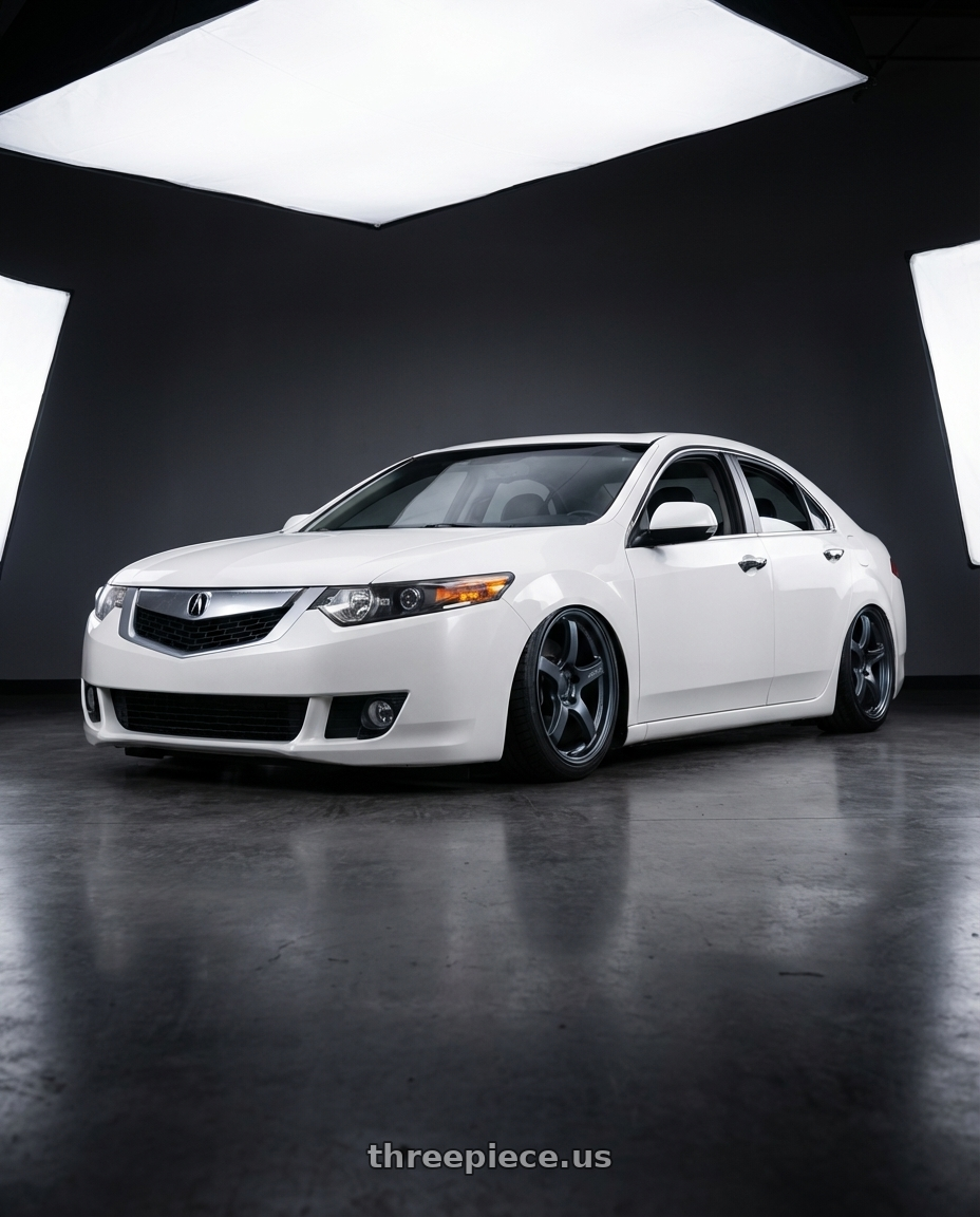 2013 Acura TSX with Gram Lights 57CR 5x114.3 19x9.5+25 Gunblue II wheels