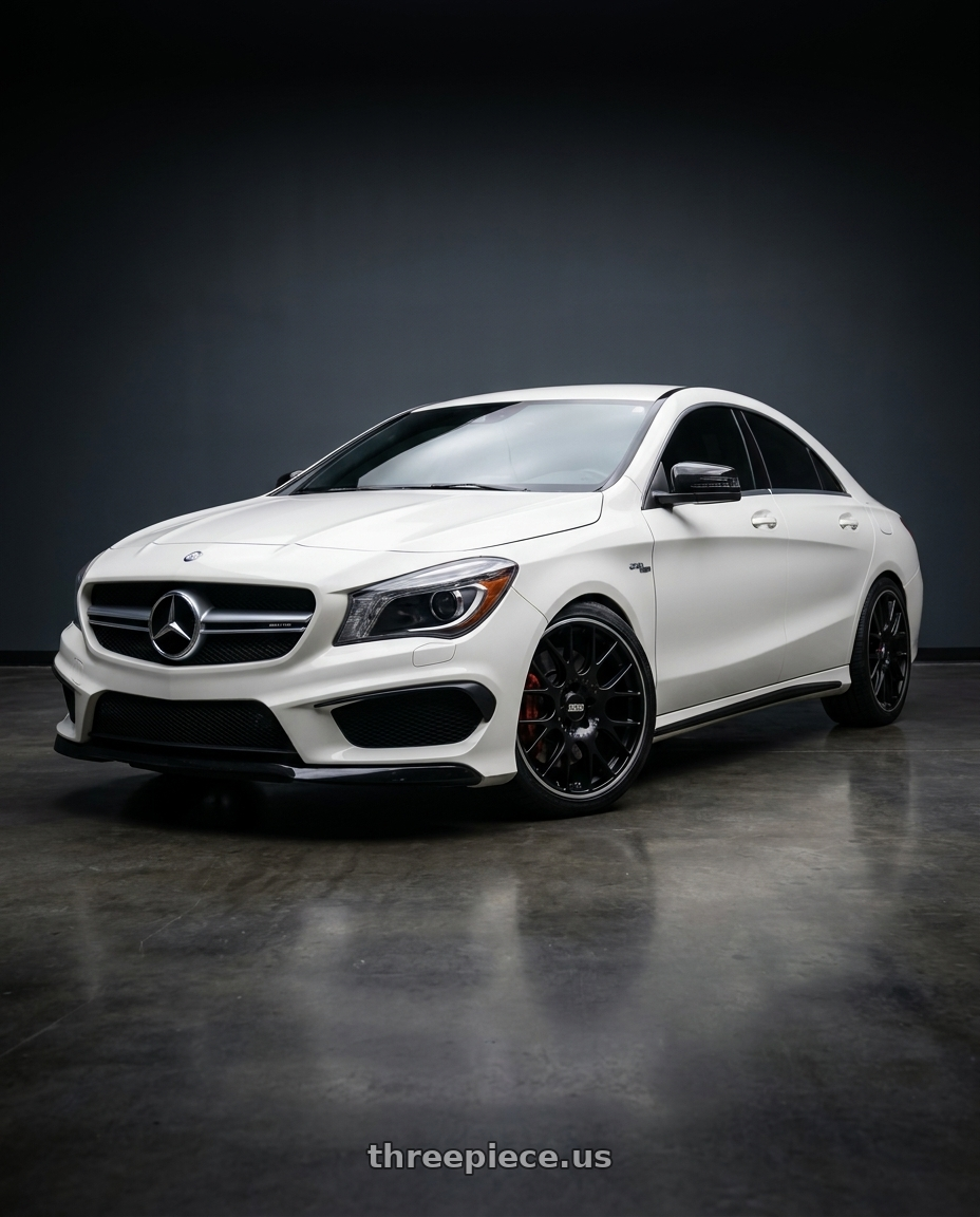 2013 cla 250 with BBS CH-R 5x130 19x12 +45 Satin Black Polished Rim Protector wheels