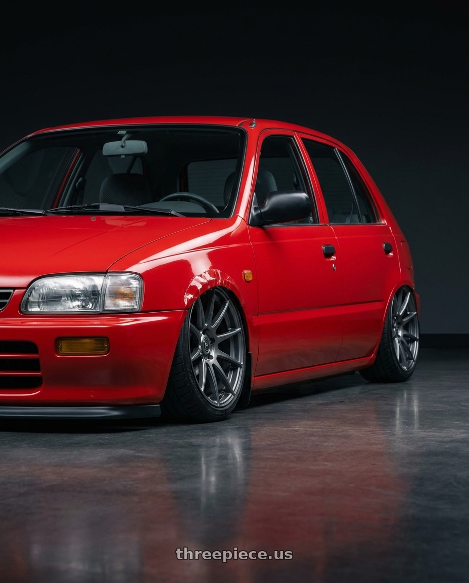 1994 Daihatsu charade with Forgestar CF10 5x114.3 19x9 +35 Gloss Anthracite wheels