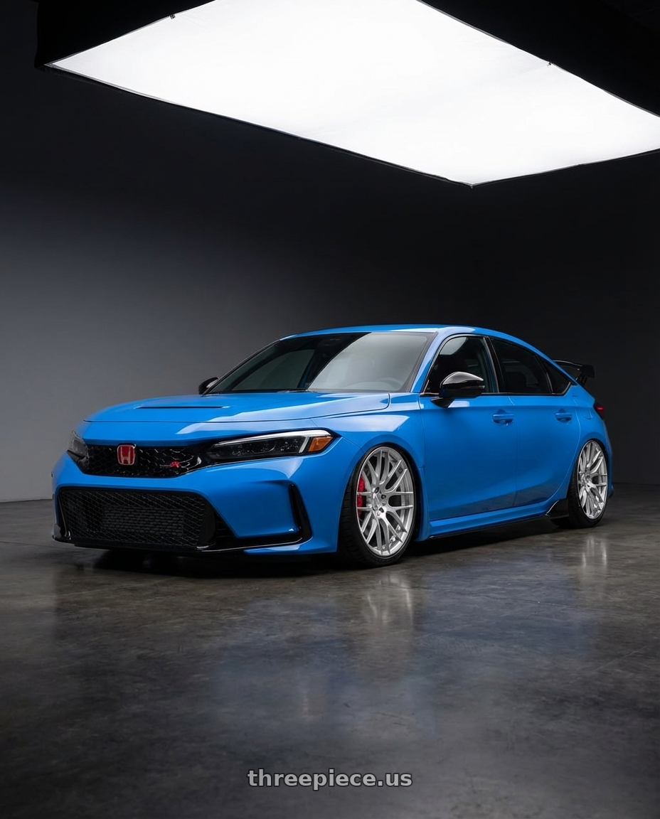 2024 Honda Civic Type R with Avant Garde Wheels M359 5X120 19x11 +25 Hyper Silver wheels