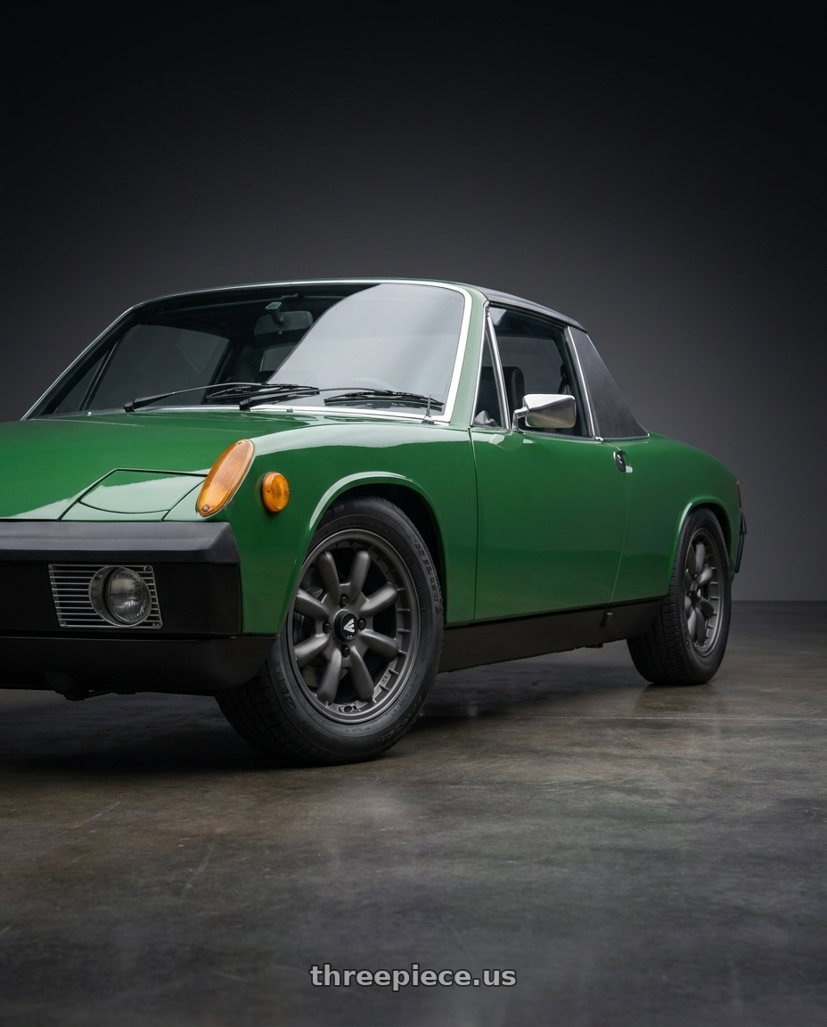 1973 Porsche 914 2 0L with Enkei Compe 4x130 15x5.5+17 Matte Gunmetal wheels