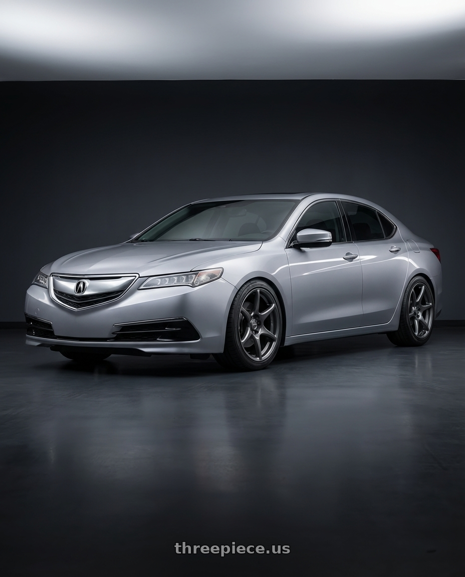 2019 Acura TLX with Kansei K11G Tandem 5x114.3 19x10.5 12 Gunmetal wheels