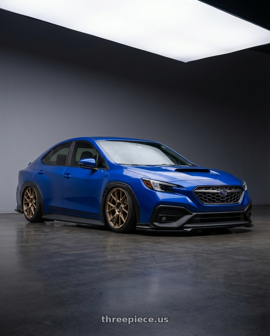 2024 Subaru WRX with Konig Ampliform 5x114.3 19x9.5+25 Gloss Bronze wheels