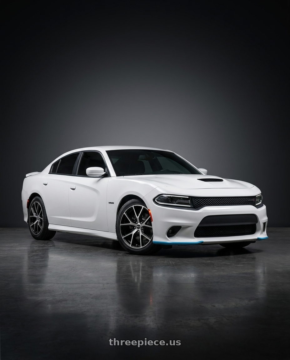 2020 dodge charger rt with V�xx Lumi 5x115 17x8+20 Gloss Black Machined Face wheels