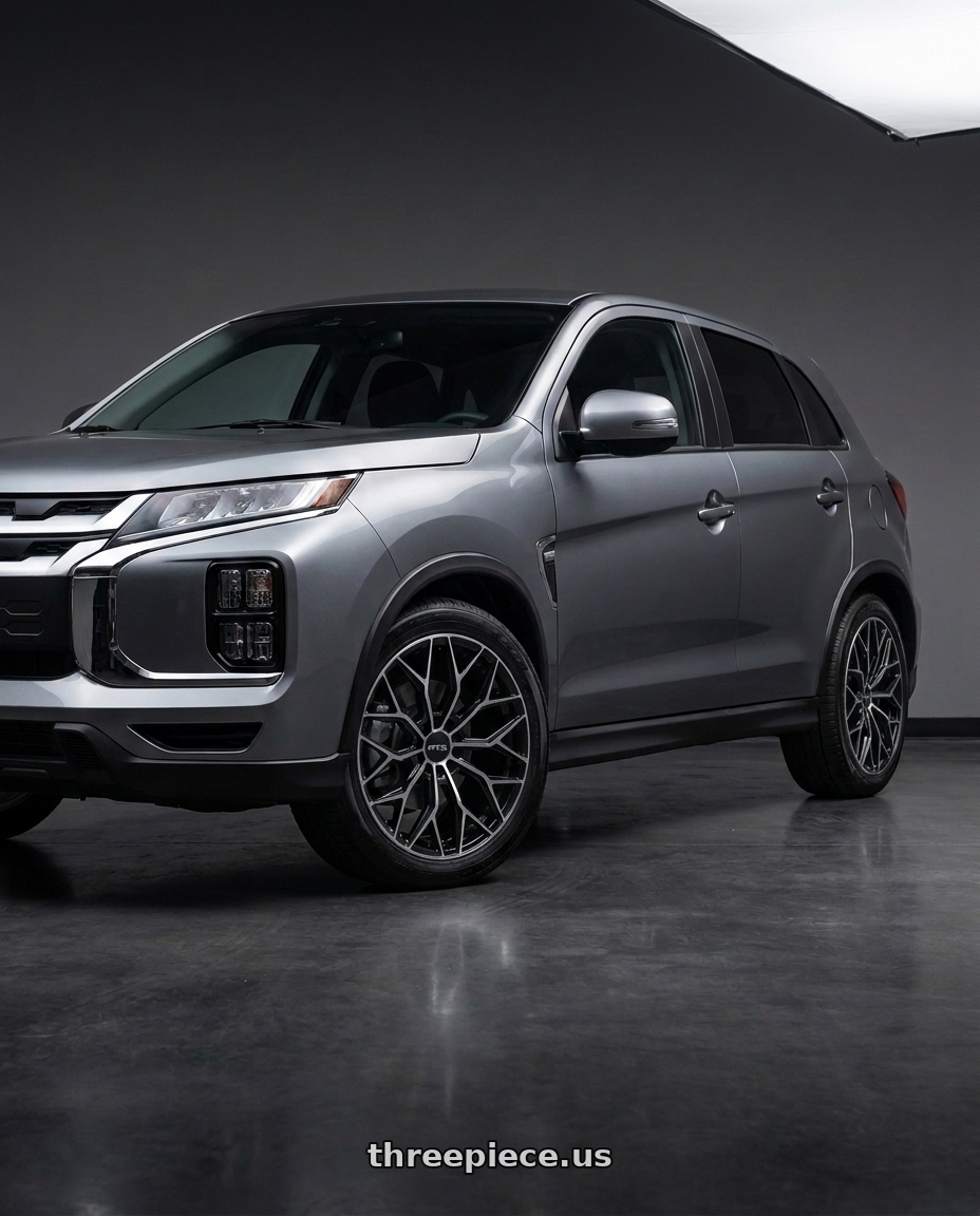 2025 mitsubishi outlander sport le with RTX RS02 5x114.3 18x8 +38 Gloss Black Machined wheels