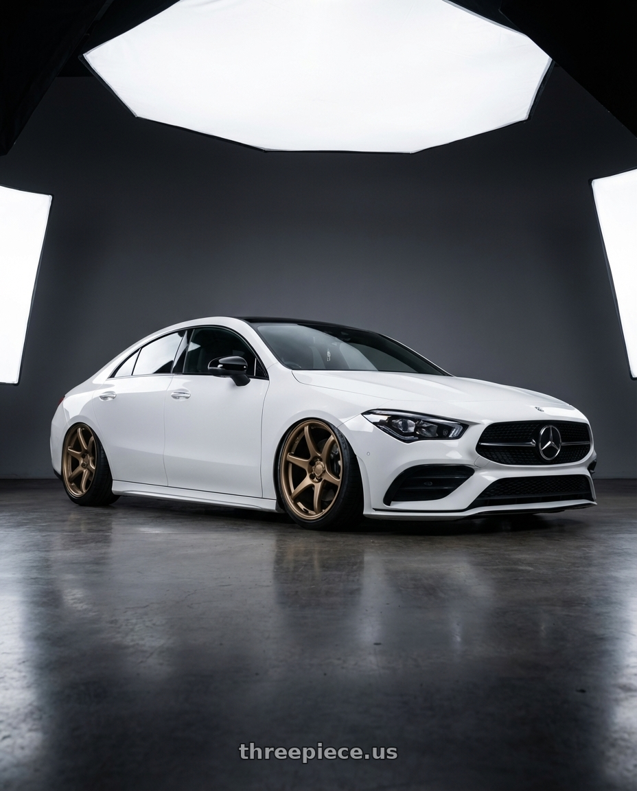 2023 Mercedes-Benz CLA C118 with Kansei K11B Tandem 5X112 19x9.5 22 Bronze wheels
