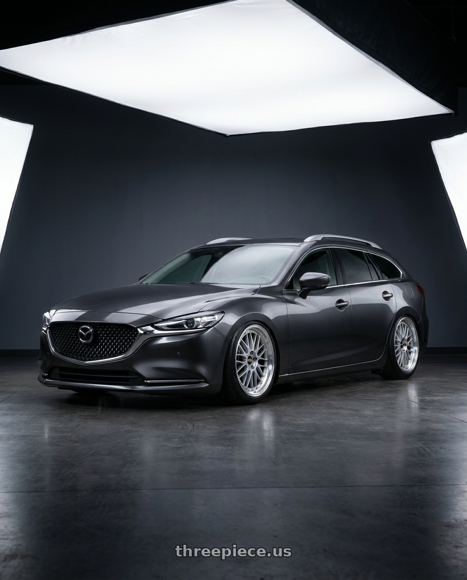 2019 mazda 6 with BBS LM 5x114.3 18x8.0+40 Diamond Silver wheels