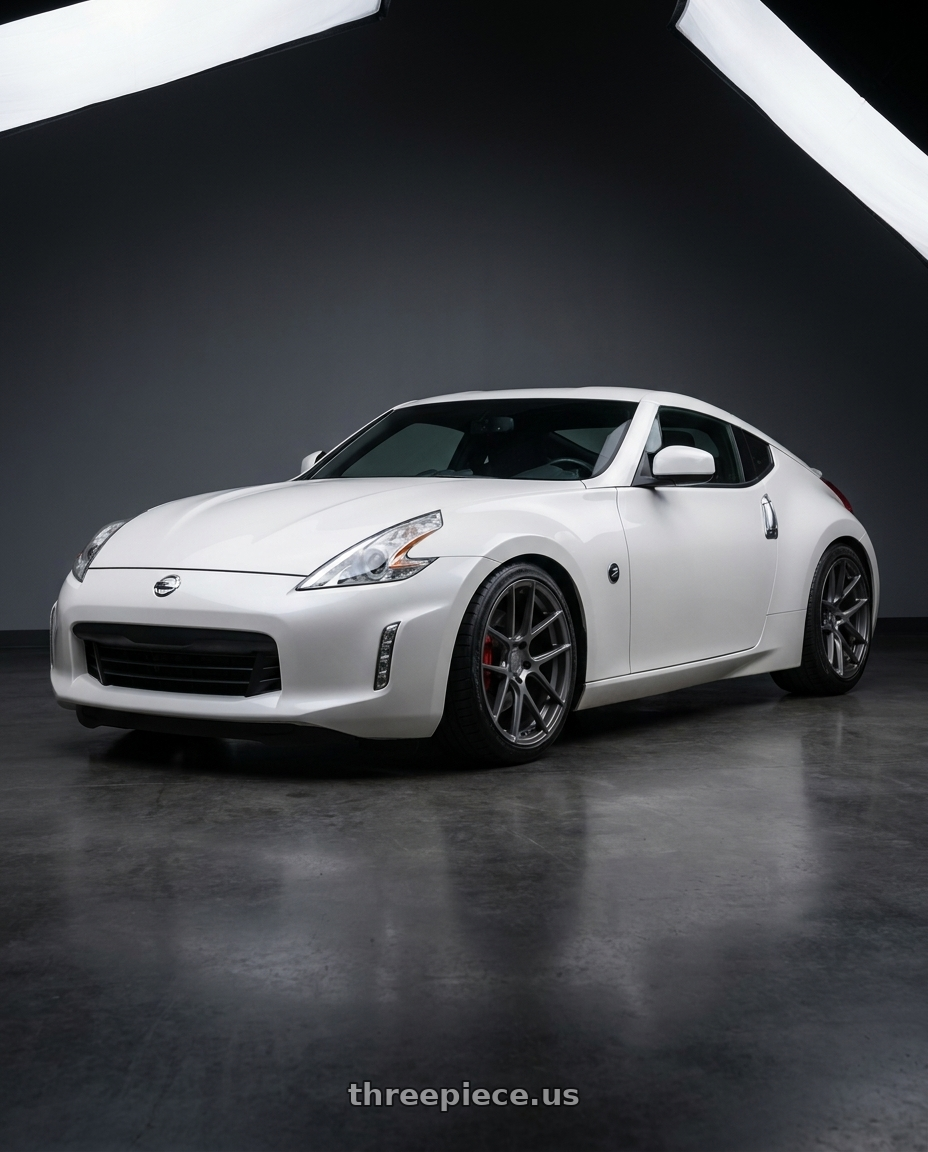 2019 Nissan 370Z with Avant Garde Wheels M510 5X114.3 19x9.5 +40 Dolphin Grey wheels