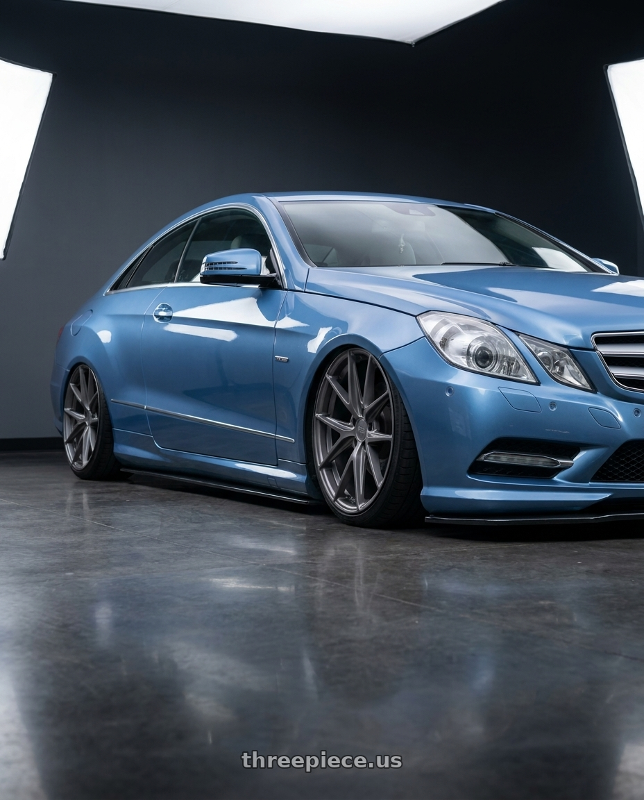 2014 Mercedes-Benz E-Class Coupe C207 with Niche 1PC M116 MISANO 5X112 20X9 +38 MATTE GUN METAL wheels