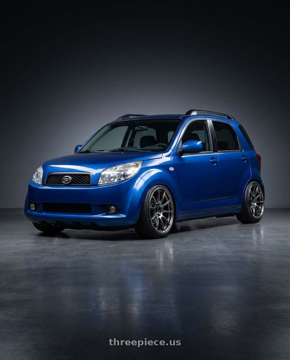 2009 daihatsu terios with Advan Racing RZ-F2 5x114.3 18x7.5 +48 HYPER PLATINUM BLACK wheels