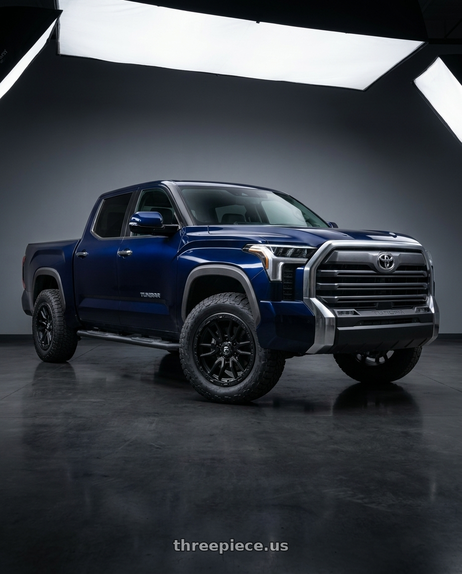2026 Toyota Tundra with Fuel 1PC D679 REBEL 6X139.7 18X9 +20 MATTE BLACK wheels