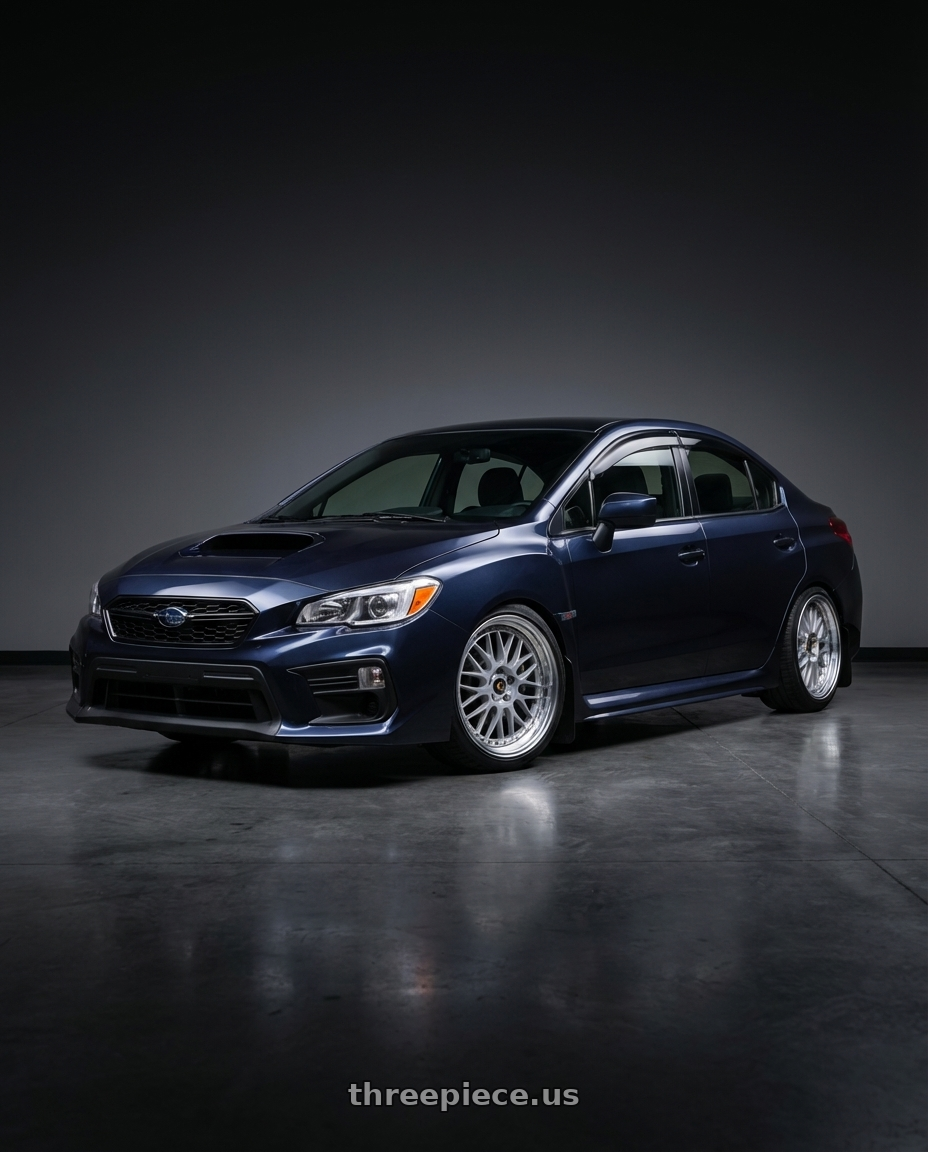 2019 Subaru WRX base  with Work Vs-Xx 5x100 18x7+51 A Disk Light Grey Silver wheels