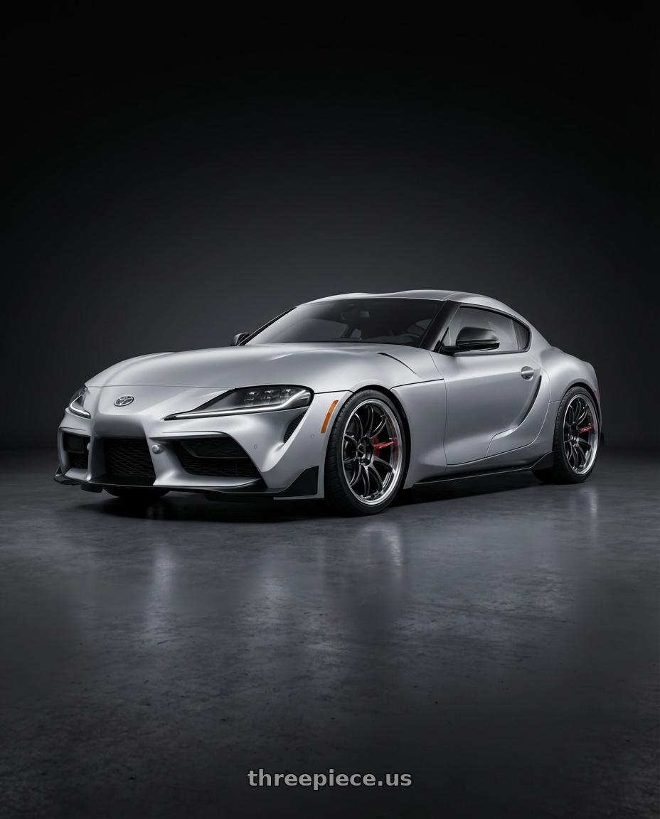 2022 Toyota Supra 3.0 Premium  with Work Emotion Zr10 4x100 15x5 +48 Glim Black Diamond Rim cut wheels