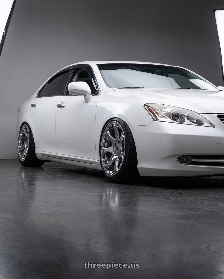 2007 Lexus es 350 with Heritage Wheel KOKORO MonoC 5x114.3 18x8.5 +35 Chrome wheels