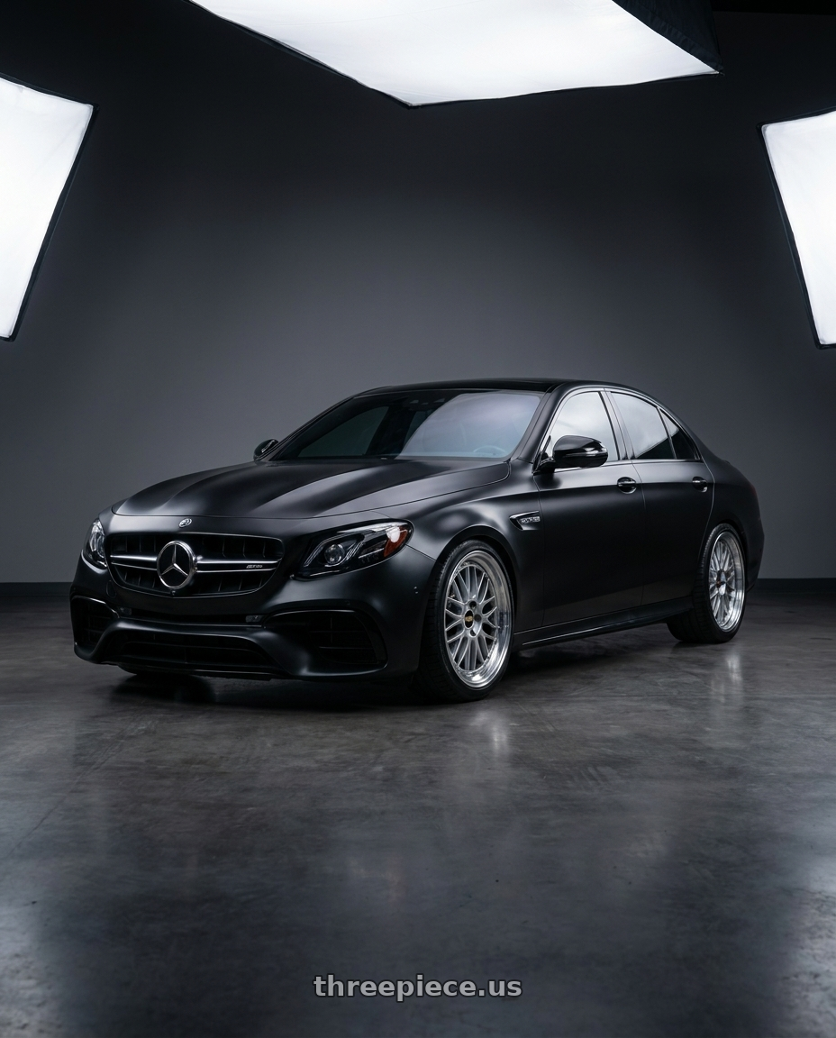 2018 mercedes benz e63s edition with BBS LM 5x112 21x9.0+22 Diamond Silver wheels