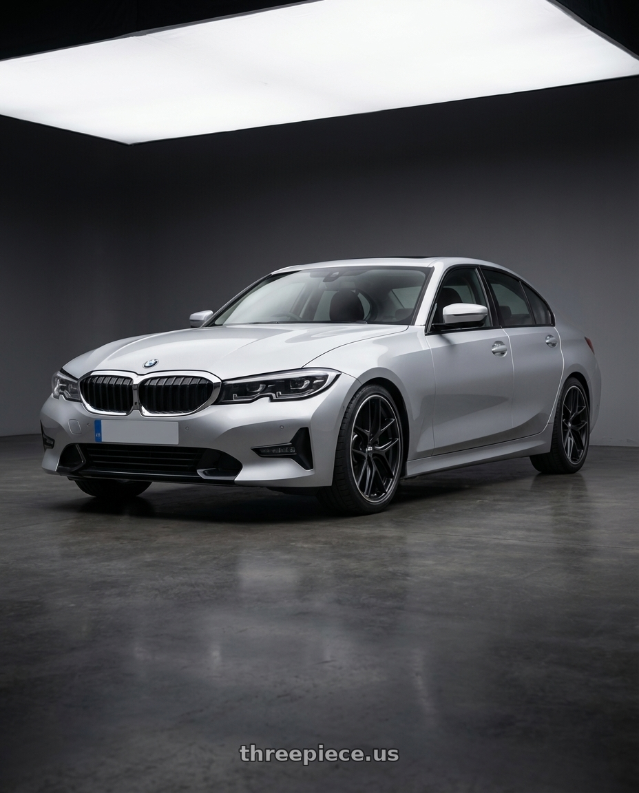 2023 BMW 3 Series G20 with BBS CC-R 5x112 19x8.0+27 Satin Black wheels