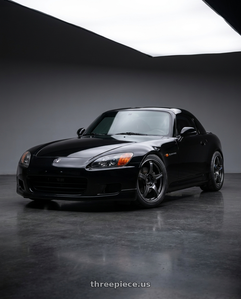 2000 Honda S2000ma with Advan Racing TC4 5x114.3 17x8.0 +45 BLACK GUNMETALLIC & RING wheels