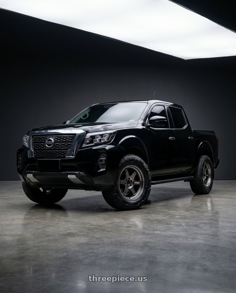 2022 Nissan Navara with Volk Racing TE37 Ultra Large PCD 6x139.7 20x8.5+45 Diamond Dark Gunmetal wheels
