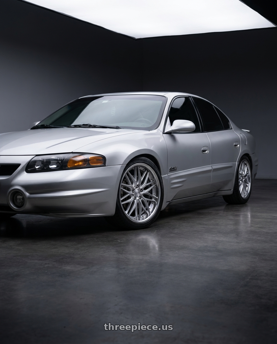 2000 Pontiac Bonneville SSEI with Work Schwert Quell 5x115 19x8.5+45 O Disk Silky Rich Silver wheels