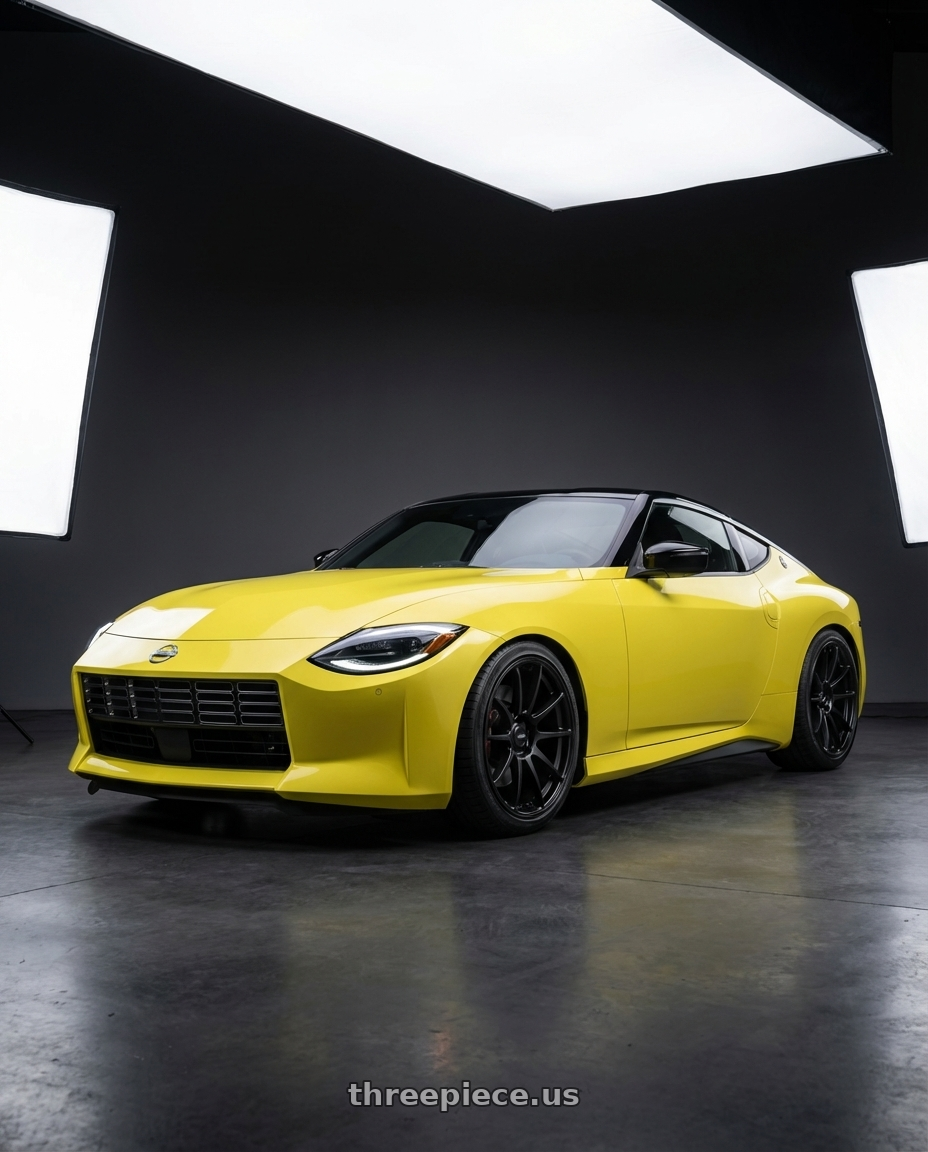 2024 Nissan Z with Ssr Gtv02 5x114.3 19x8.5+38  FLAT BLACK wheels