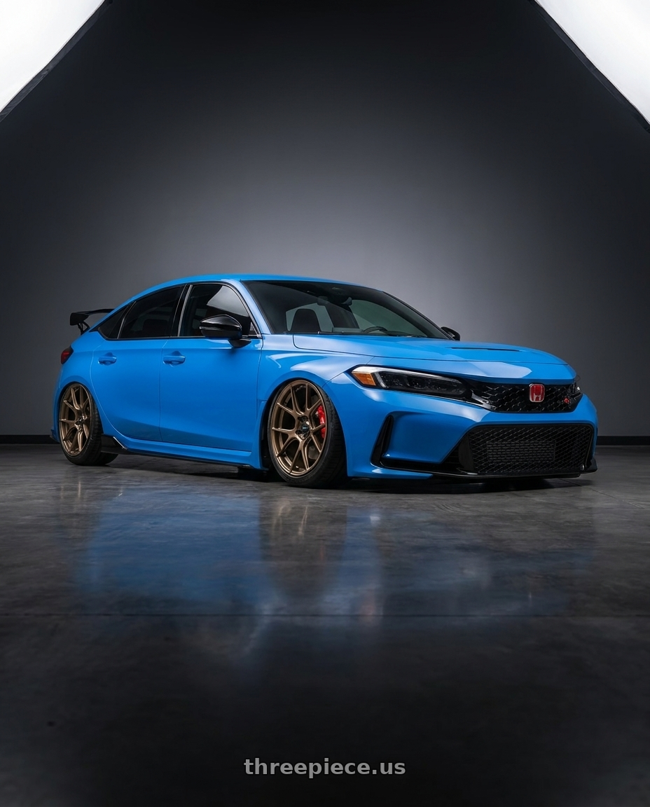 2020 Honda Civic Type R with Konig Ampliform 5x120 19x10+28 Gloss Bronze wheels