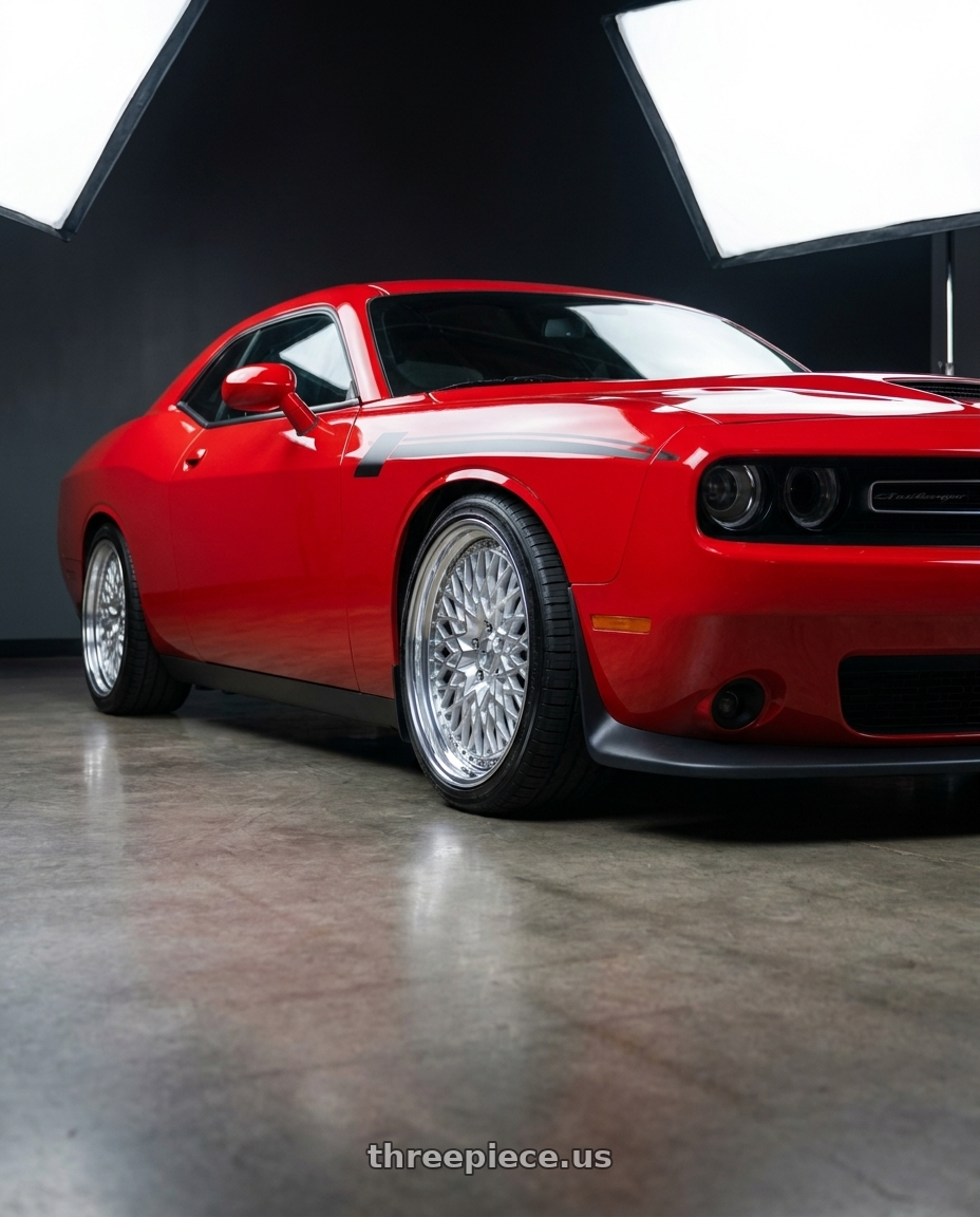 2021 Dodge Challenger GT AWD with Work Gran Seeker Ccx 5x115 20x10+19 A Disk Machined Silver Polish wheels