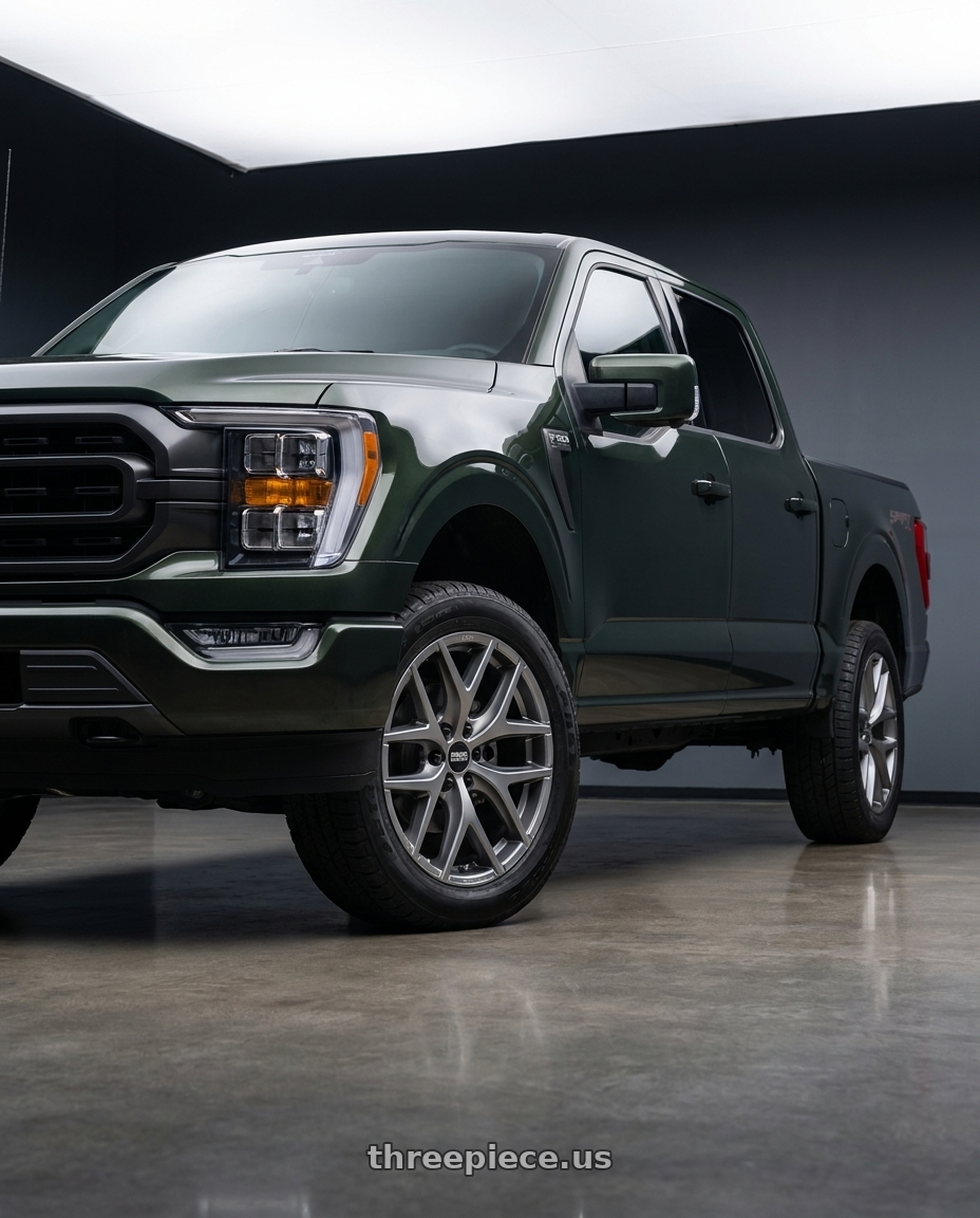 2021 Ford F-150 with BBS TL-A 6x135 20x9.0+12 Satin Platinum wheels
